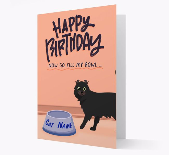 Now Go Fill My Bowl: Personalized {breedCommonName} Card